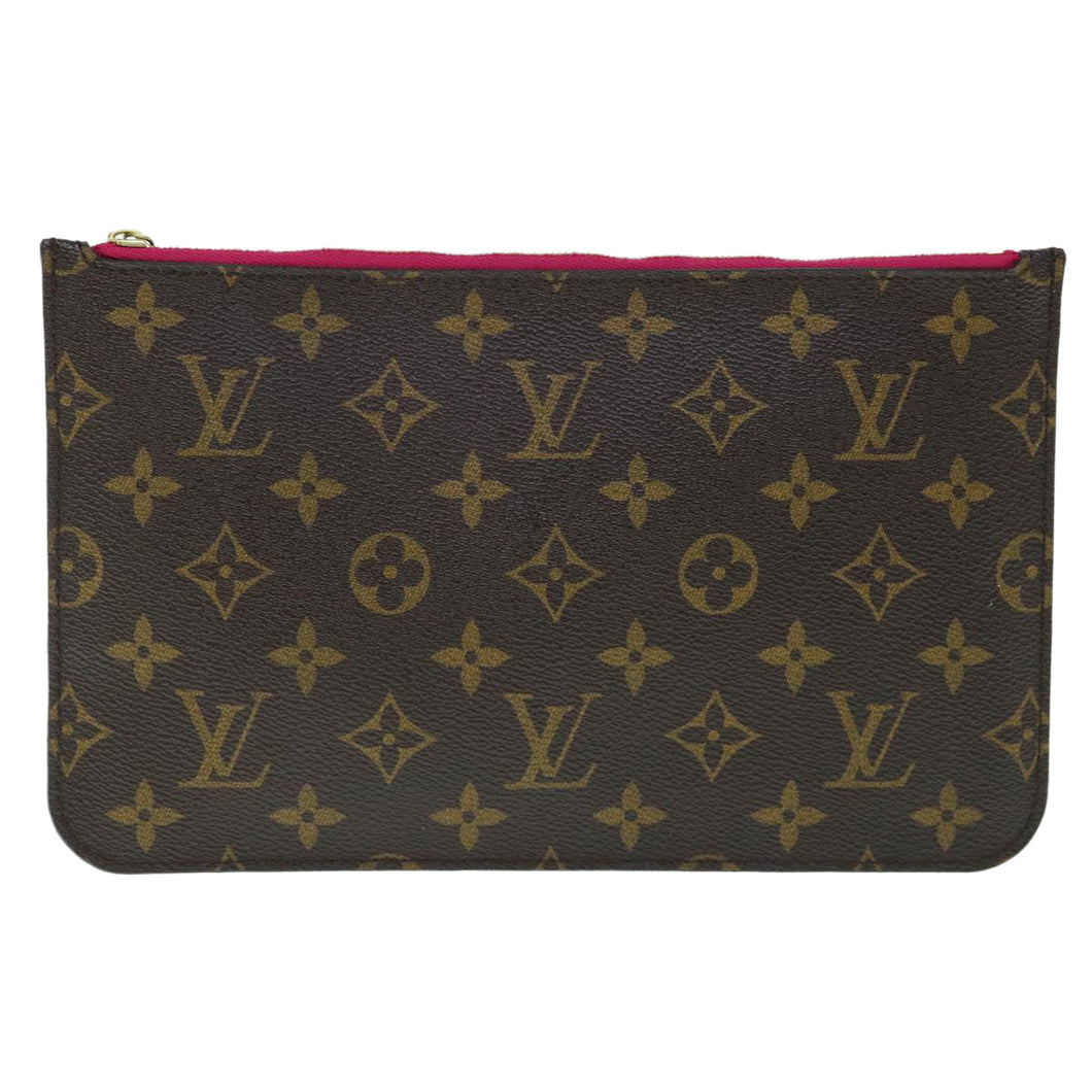 Louis Vuitton Neverfull Pouch  Canvas Clutch Bag