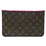 Louis Vuitton Neverfull Pouch  Canvas Clutch Bag