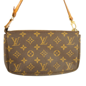 Louis Vuitton Pochette Accessoire  Canvas Clutch Bag