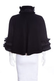 Chanel 2015 Salzburg Collection Black Cashmere Jacket SZ 38