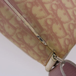 CHRISTIAN DIOR Trotter Canvas Shoulder Bag Pink  fm2502