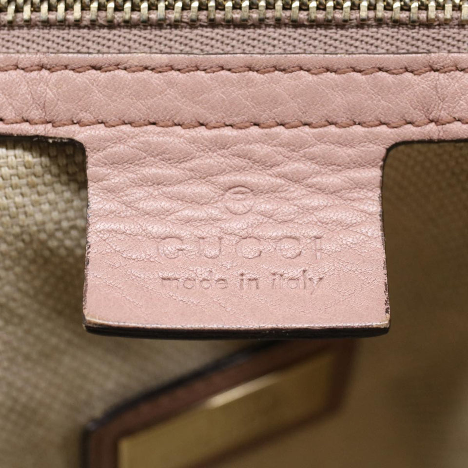 GUCCI Soho Shoulder Bag Leather Pink 282309  fm2589
