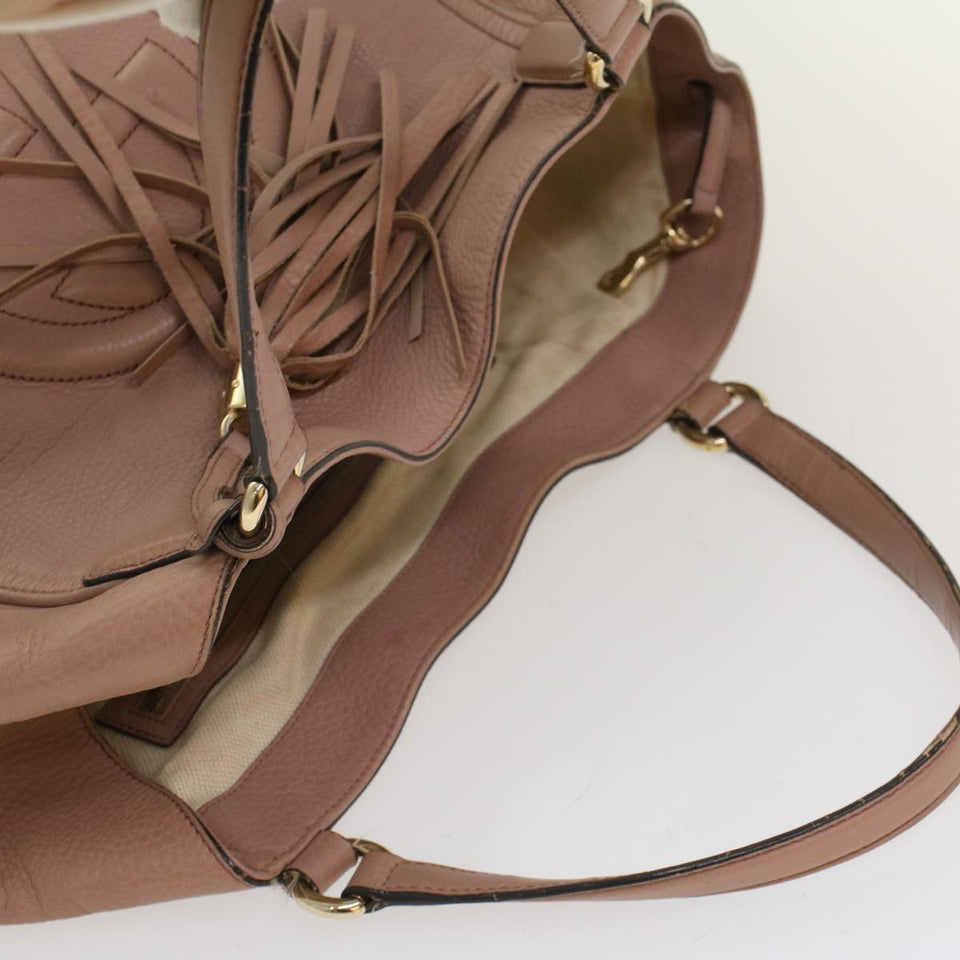 GUCCI Soho Shoulder Bag Leather Pink 282309  fm2589