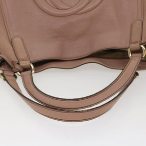 GUCCI Soho Shoulder Bag Leather Pink 282309  fm2589