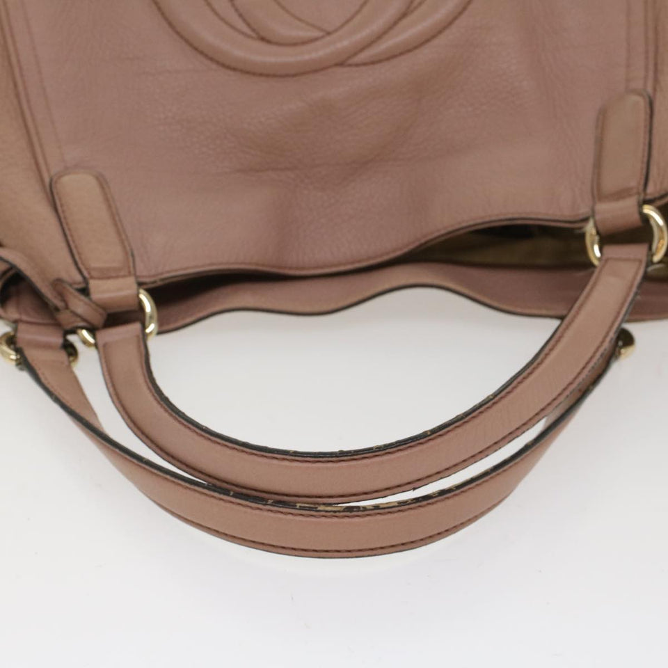 GUCCI Soho Shoulder Bag Leather Pink 282309  fm2589