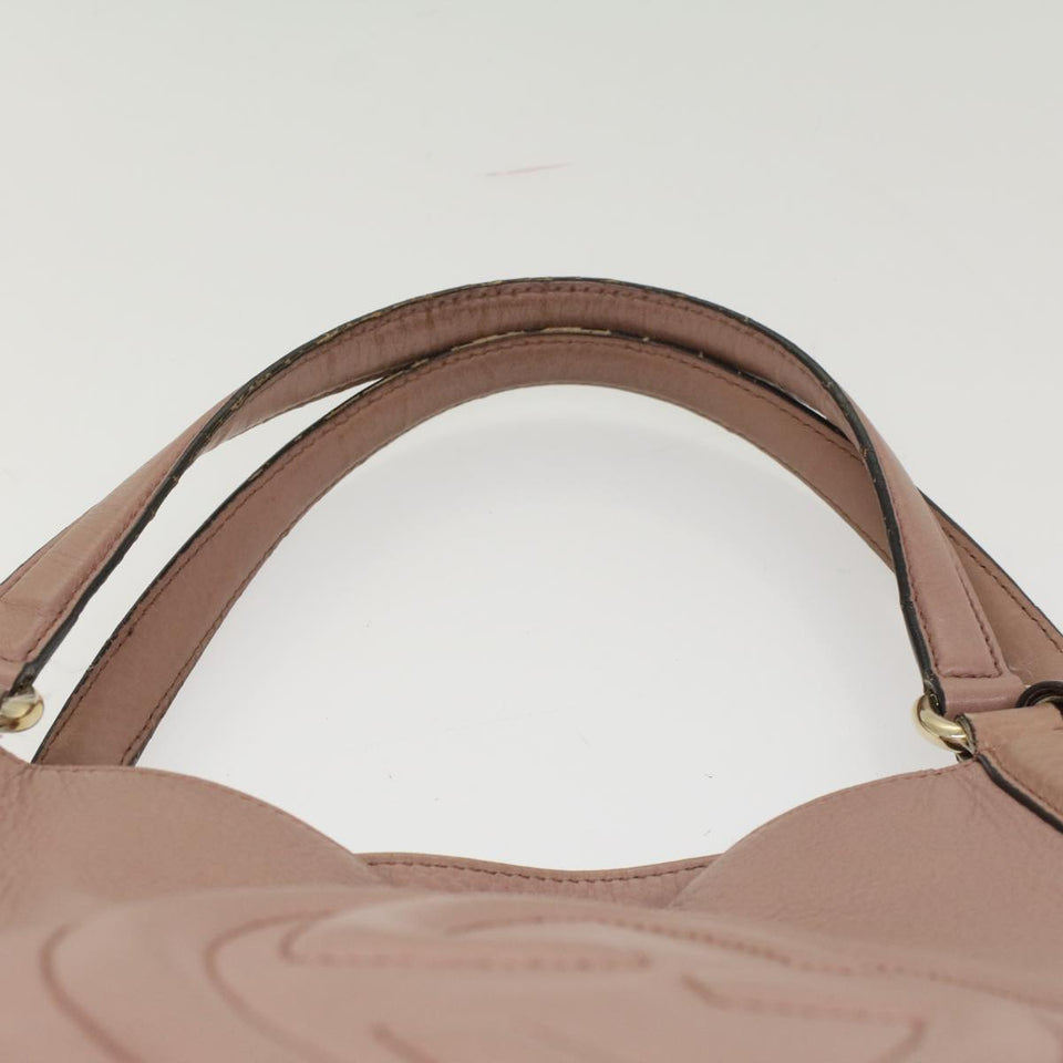 GUCCI Soho Shoulder Bag Leather Pink 282309  fm2589