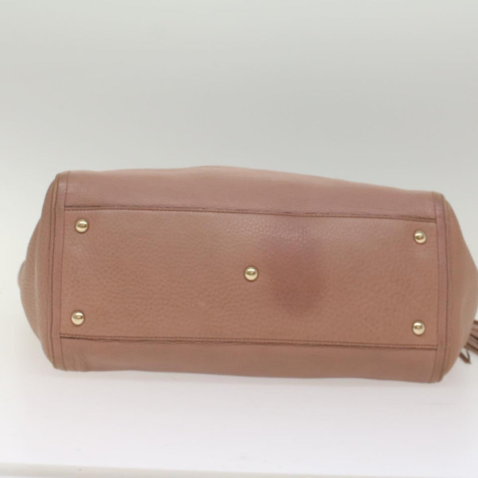 GUCCI Soho Shoulder Bag Leather Pink 282309  fm2589