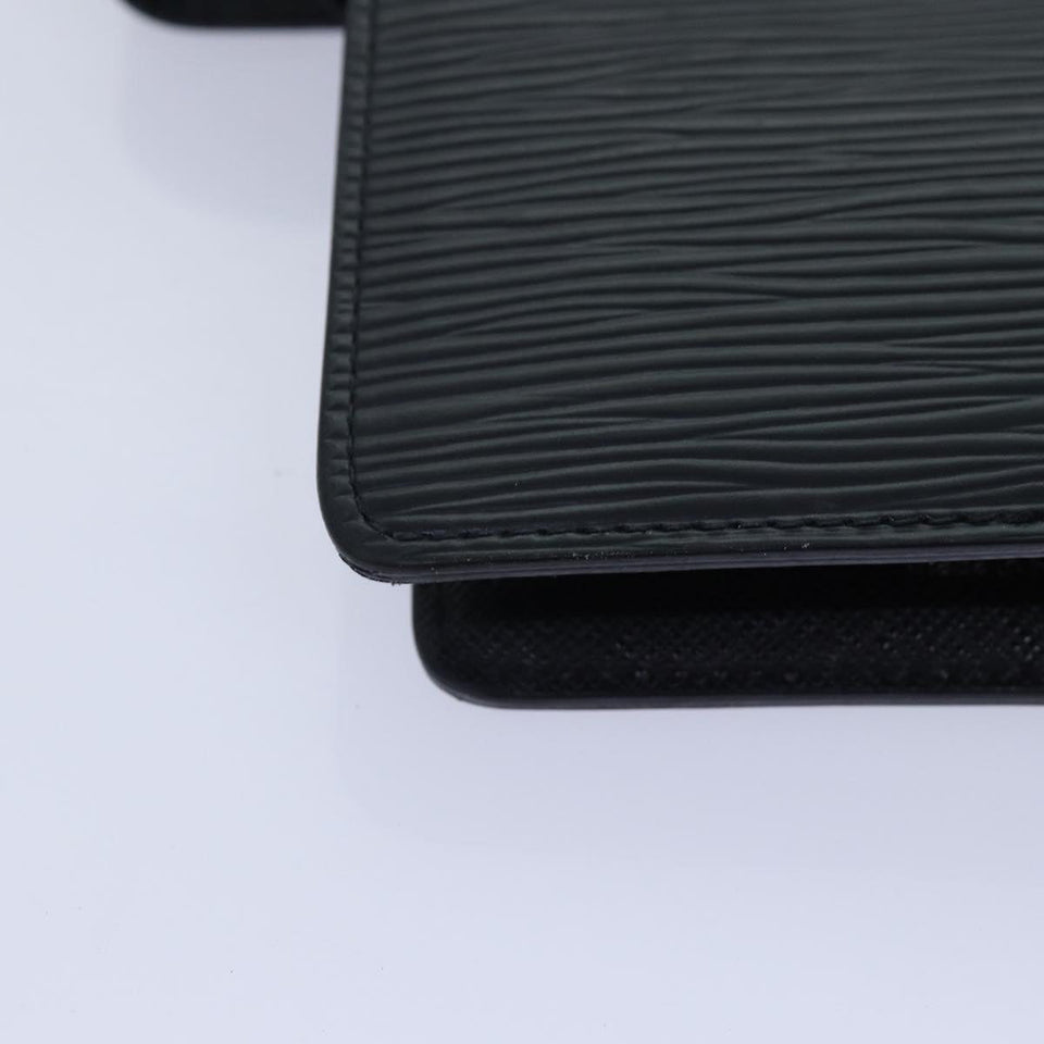 LOUIS VUITTON Epi Agenda MM Day Planner Cover Black R20042 LV Auth fm3758
