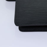 LOUIS VUITTON Epi Agenda MM Day Planner Cover Black R20042 LV Auth fm3758