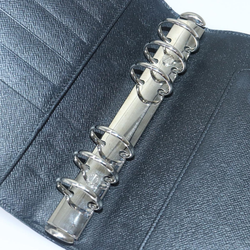 LOUIS VUITTON Epi Agenda MM Day Planner Cover Black R20042 LV Auth fm3758