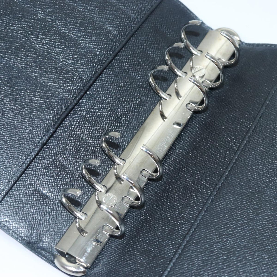 LOUIS VUITTON Epi Agenda MM Day Planner Cover Black R20042 LV Auth fm3758