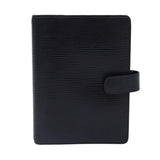 LOUIS VUITTON Epi Agenda MM Day Planner Cover Black R20042 LV Auth fm3758