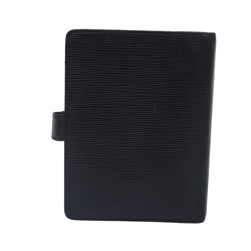 LOUIS VUITTON Epi Agenda MM Day Planner Cover Black R20042 LV Auth fm3758