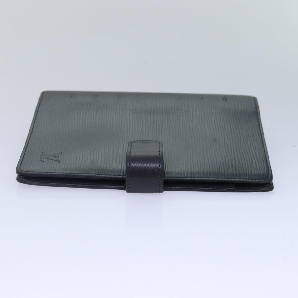 LOUIS VUITTON Epi Agenda MM Day Planner Cover Black R20042 LV Auth fm3758