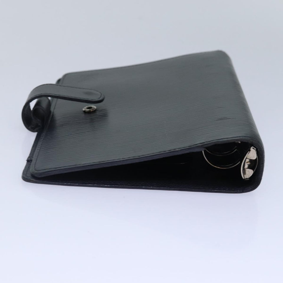 LOUIS VUITTON Epi Agenda MM Day Planner Cover Black R20042 LV Auth fm3758
