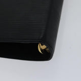 LOUIS VUITTON Epi Agenda MM Day Planner Cover Black R20042 LV Auth fm3763