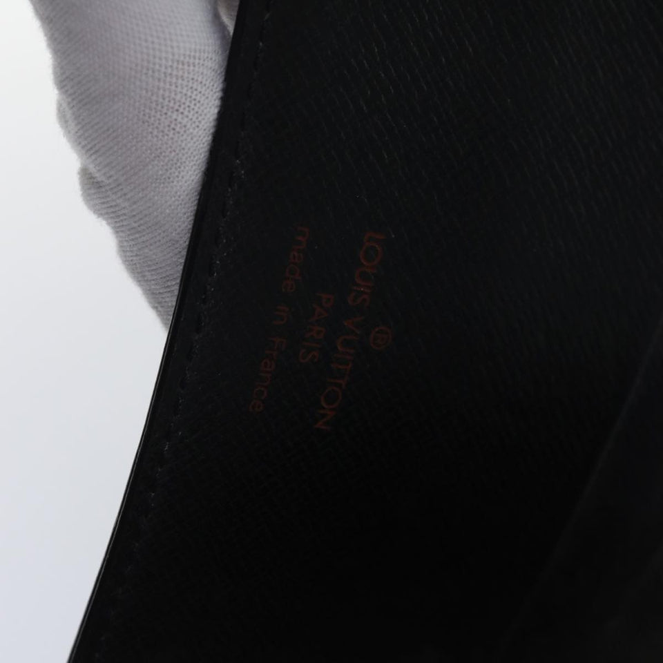 LOUIS VUITTON Epi Agenda MM Day Planner Cover Black R20042 LV Auth fm3763
