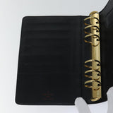LOUIS VUITTON Epi Agenda MM Day Planner Cover Black R20042 LV Auth fm3763