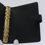 LOUIS VUITTON Epi Agenda MM Day Planner Cover Black R20042 LV Auth fm3763