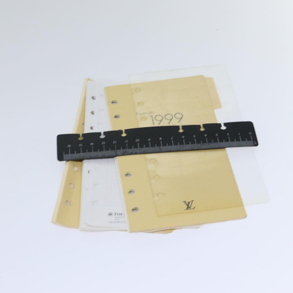 LOUIS VUITTON Epi Agenda MM Day Planner Cover Black R20042 LV Auth fm3763