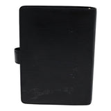 LOUIS VUITTON Epi Agenda MM Day Planner Cover Black R20042 LV Auth fm3763