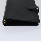 LOUIS VUITTON Epi Agenda MM Day Planner Cover Black R20042 LV Auth fm3763