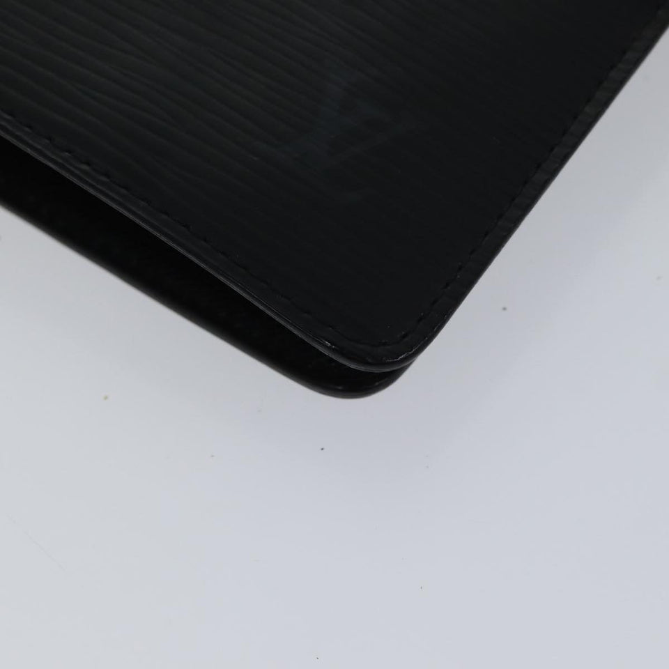 LOUIS VUITTON Epi Agenda MM Day Planner Cover Black R20042 LV Auth fm3763