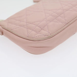 CHRISTIAN DIOR Lady Dior Canage Accessory Pouch Pink  am2660gA