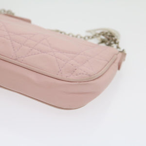 CHRISTIAN DIOR Lady Dior Canage Accessory Pouch Pink  am2660gA