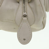 CHRISTIAN DIOR Shoulder Bag Leather White  am2766g