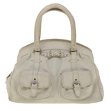 CHRISTIAN DIOR Shoulder Bag Leather White  am2766g