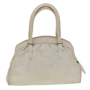 CHRISTIAN DIOR Shoulder Bag Leather White  am2766g