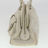 CHRISTIAN DIOR Shoulder Bag Leather White  am2766g