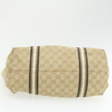 GUCCI Sherry Line GG Canvas Tote Bag Canvas Beige Gold Brown 139260  am626g