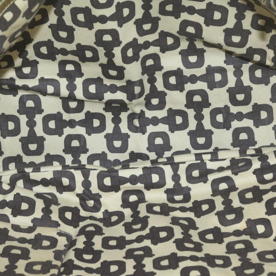 GUCCI Sherry Line GG Canvas Tote Bag Canvas Beige Gold Brown 139260  am626g