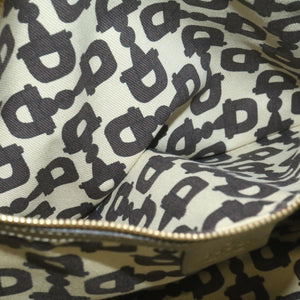 GUCCI Sherry Line GG Canvas Tote Bag Canvas Beige Gold Brown 139260  am626g