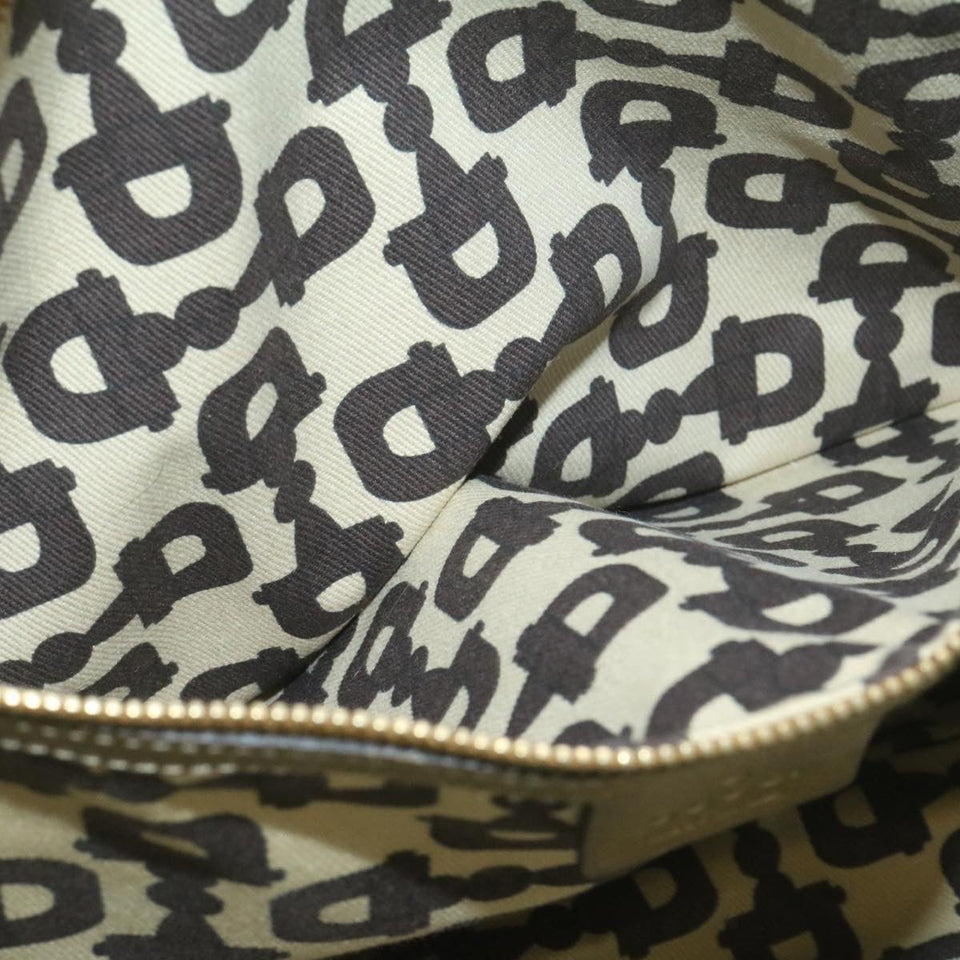 GUCCI Sherry Line GG Canvas Tote Bag Canvas Beige Gold Brown 139260  am626g