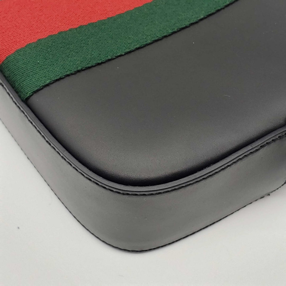 Gucci Bee Camera Black Leather Crossbody Bag
