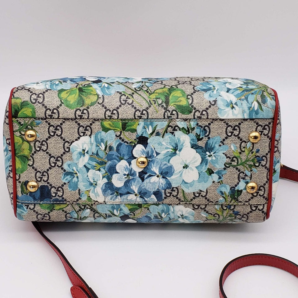 Gucci Blooms Boston Canvas Crossbody Bag