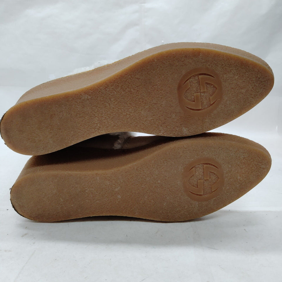 Gucci Boots Women Beiges Suede