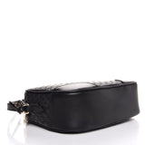 Gucci Bree Black Leather Microguccisima GG Cross Body Bag 449413