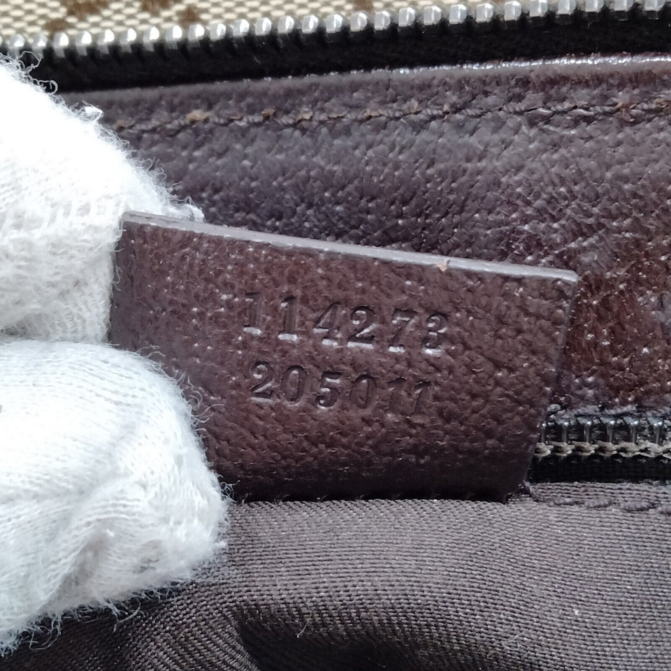 Gucci Brown Canvas Crossbody Bag