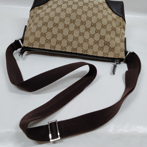 Gucci Brown Canvas Crossbody Bag
