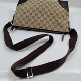 Gucci Brown Canvas Crossbody Bag
