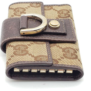 Gucci Canvas Leather Key Case
