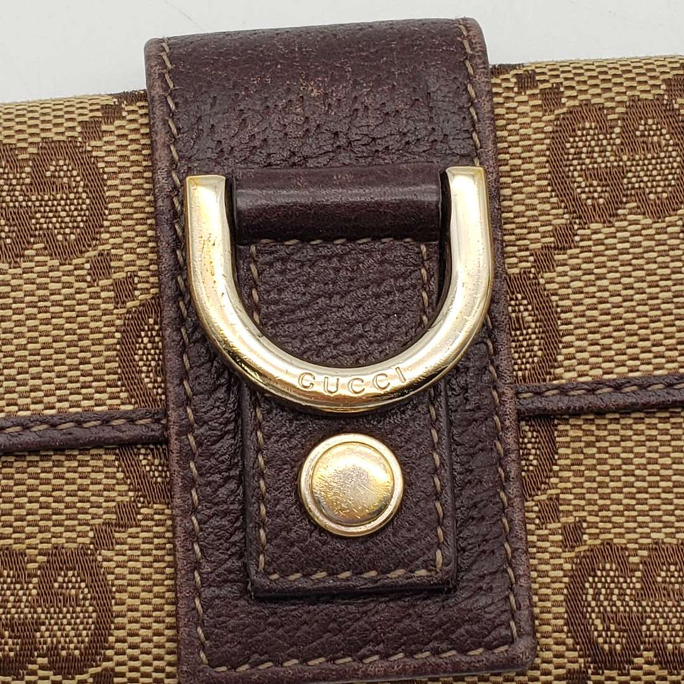 Gucci Canvas Leather Key Case