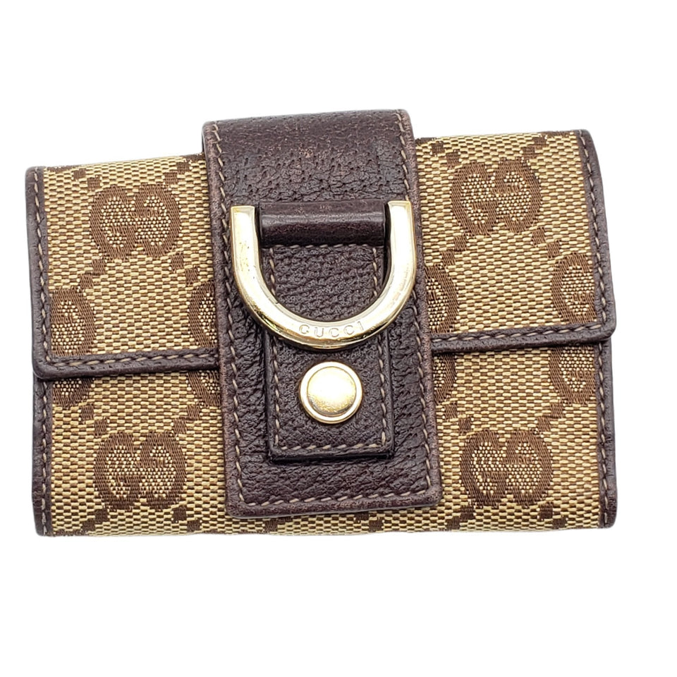 Gucci Canvas Leather Key Case