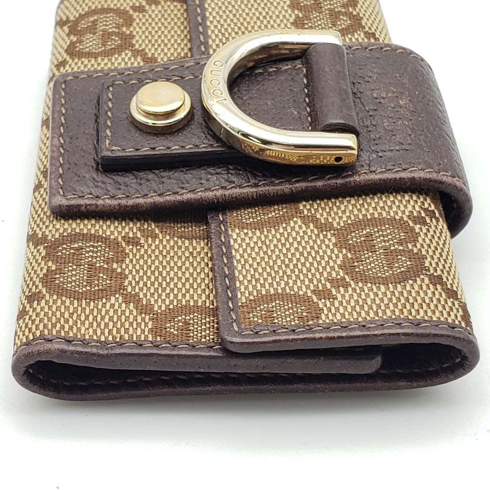 Gucci Canvas Leather Key Case