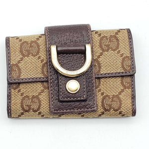 Gucci Canvas Leather Key Case