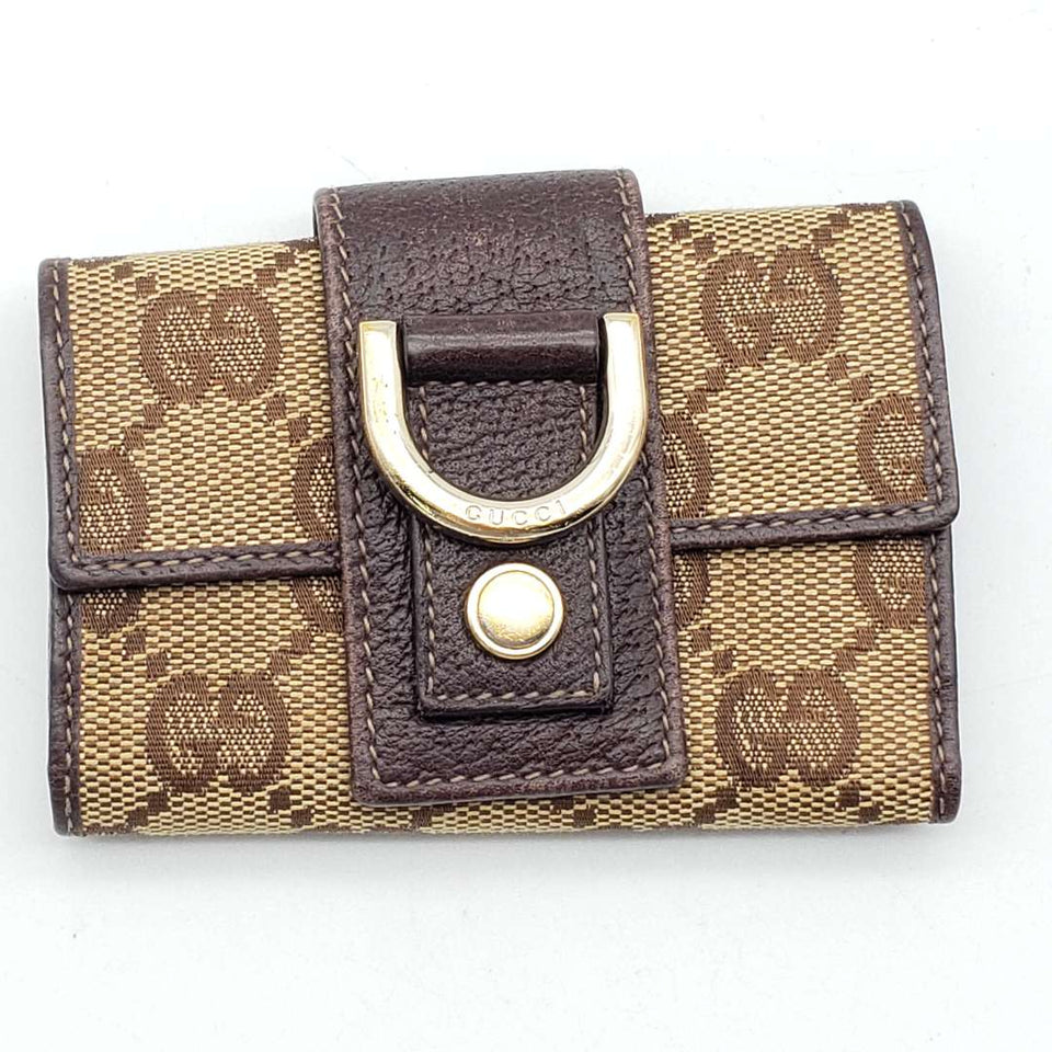Gucci Canvas Leather Key Case